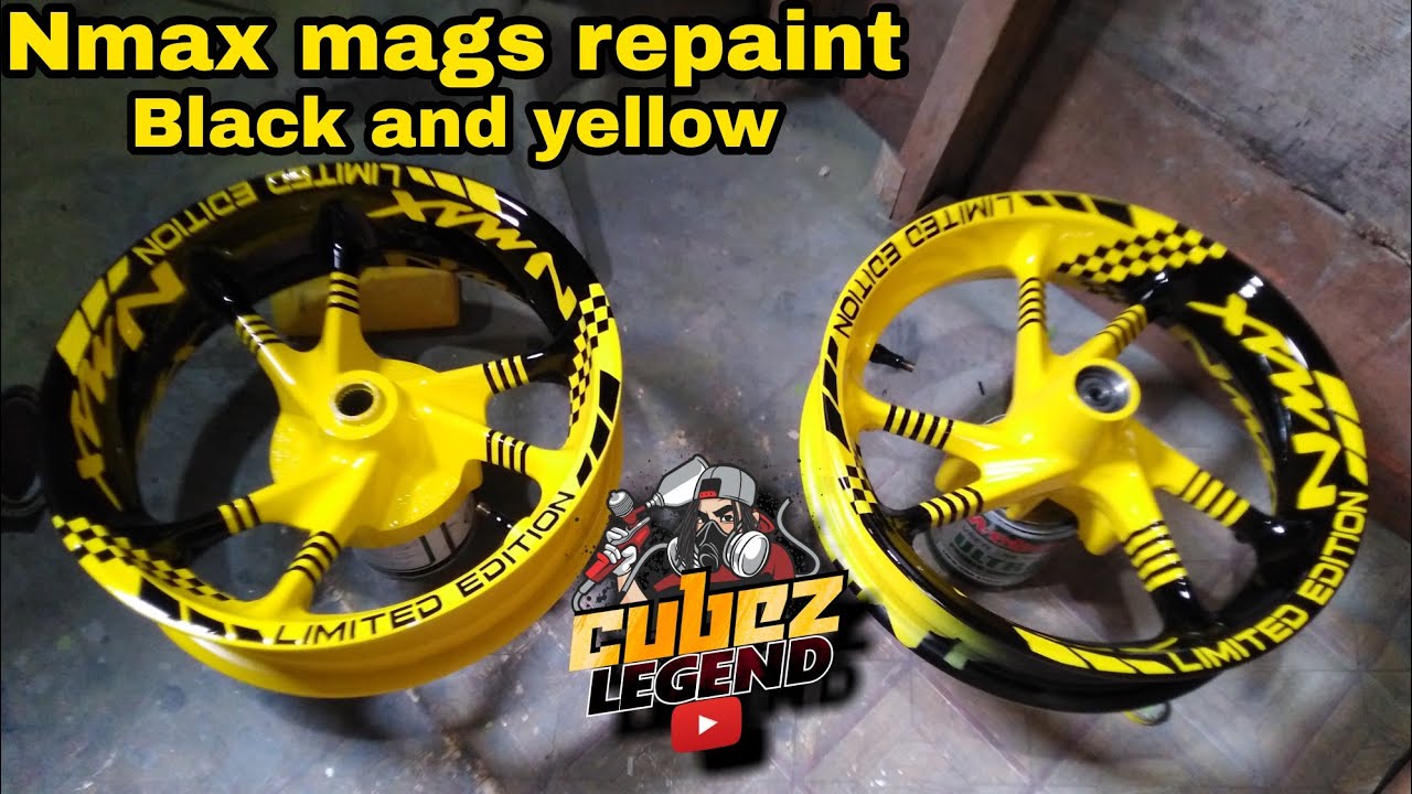nmax mags repaint black and yellow