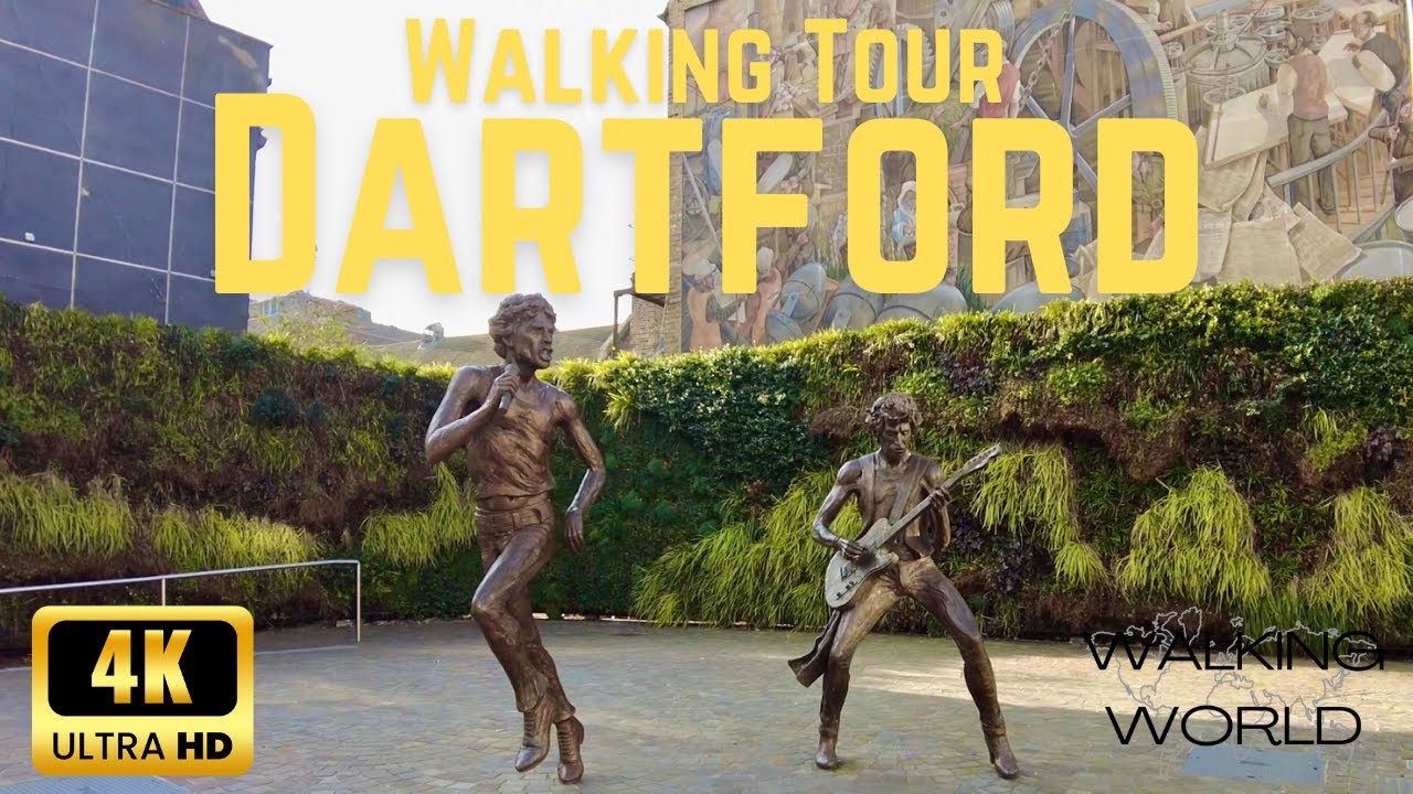 🚶‍♂️Walking Tour Dartford, Kent [4K 60fps] | Exploring the Town Centre & History🇬🇧 | February 2025