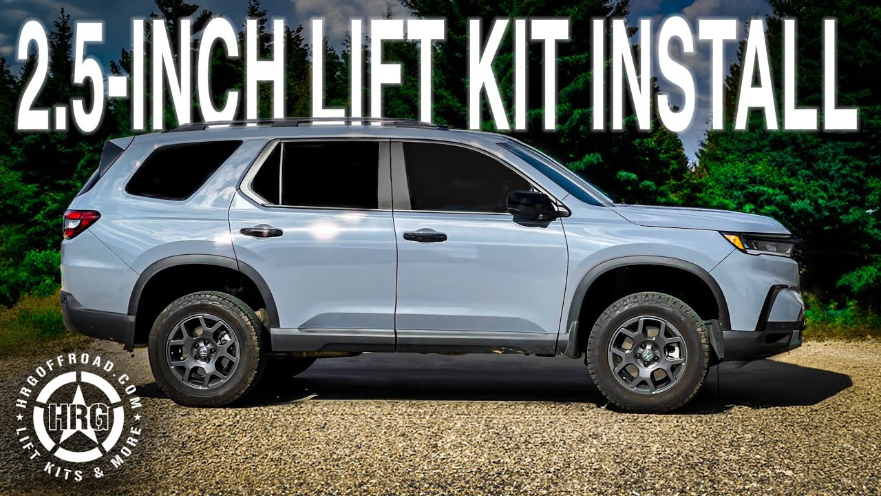 Как поднять Honda Pilot 2023+ на 2,5 дюйма с помощью комплекта для подъема HRG OFFROAD!!