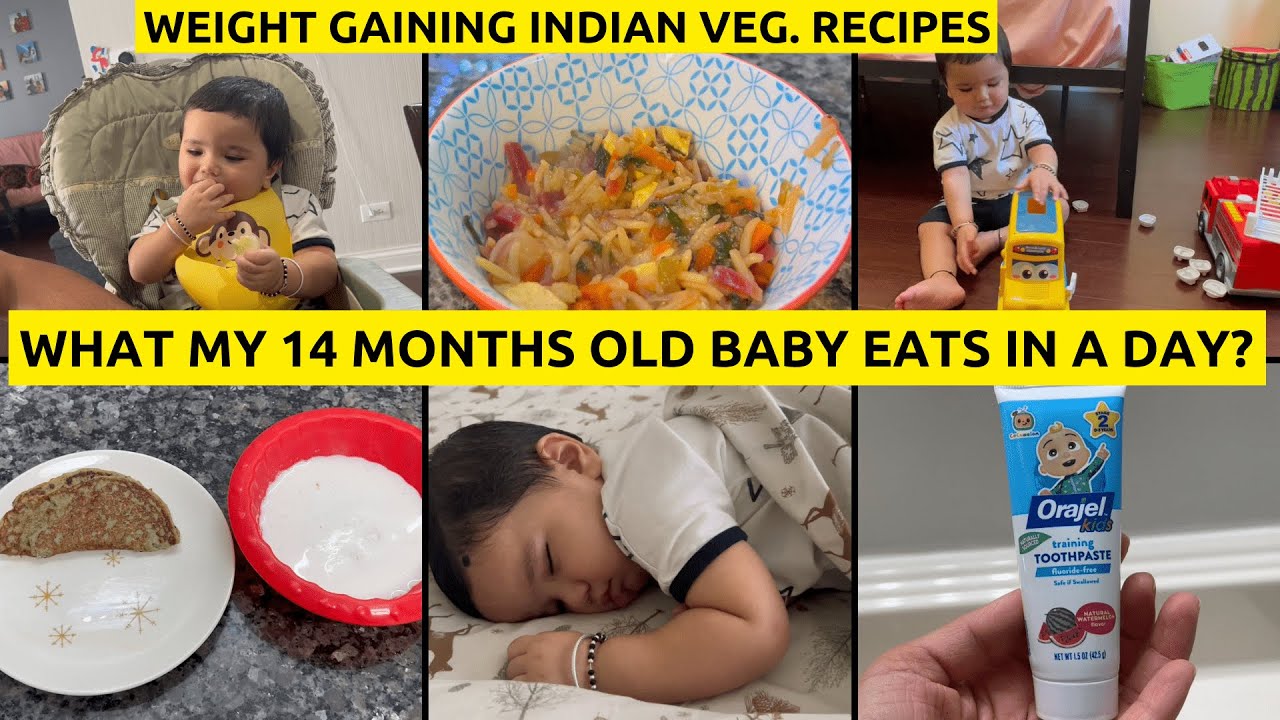 What My 14 Months Old Baby Eat in a Day?~Healthy Veg. Weight Gaining Recipes~Real Homemaking Chicago