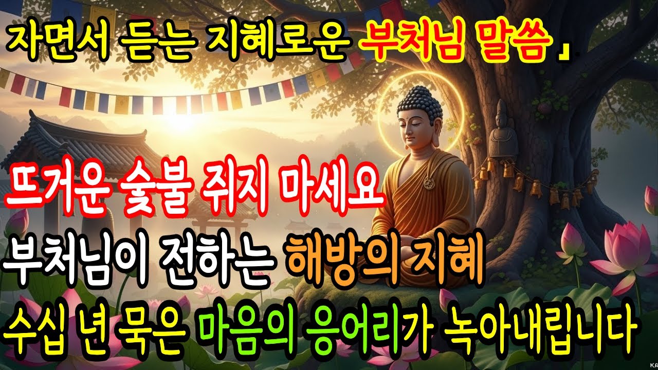수십 년 묵은 마음의 응어리가 녹아내립니다 | 마음속 응어리 녹이는 지혜 | 분노·집착·원망에서 자유로워지는 법 | 부처님말씀 #부처님말씀 #부처님가르침 #불교오디오북 #불교명언