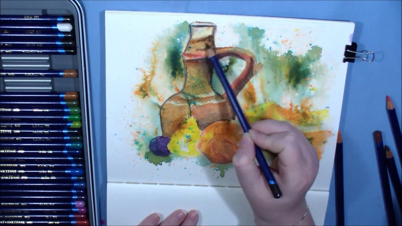 Akvarelové pastelky | Zátiší