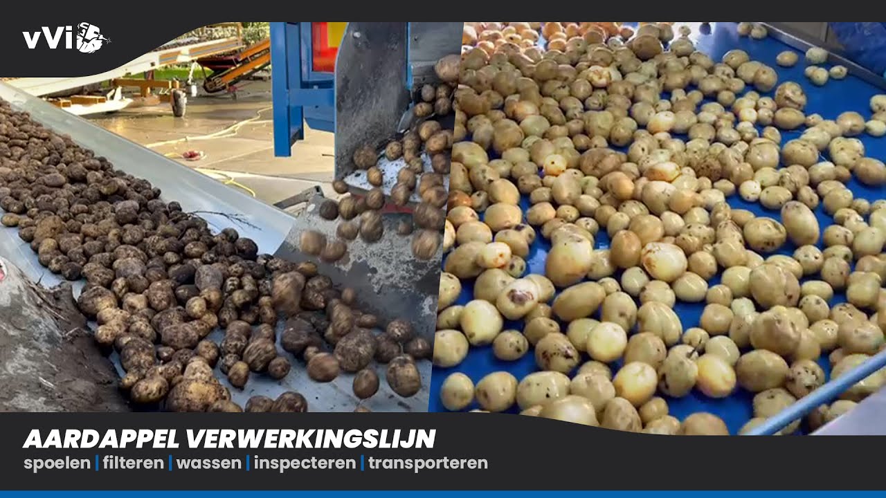 Aardappel mobiele spoel- en inspectielijn | van Velzen innovation B.V. | vVi