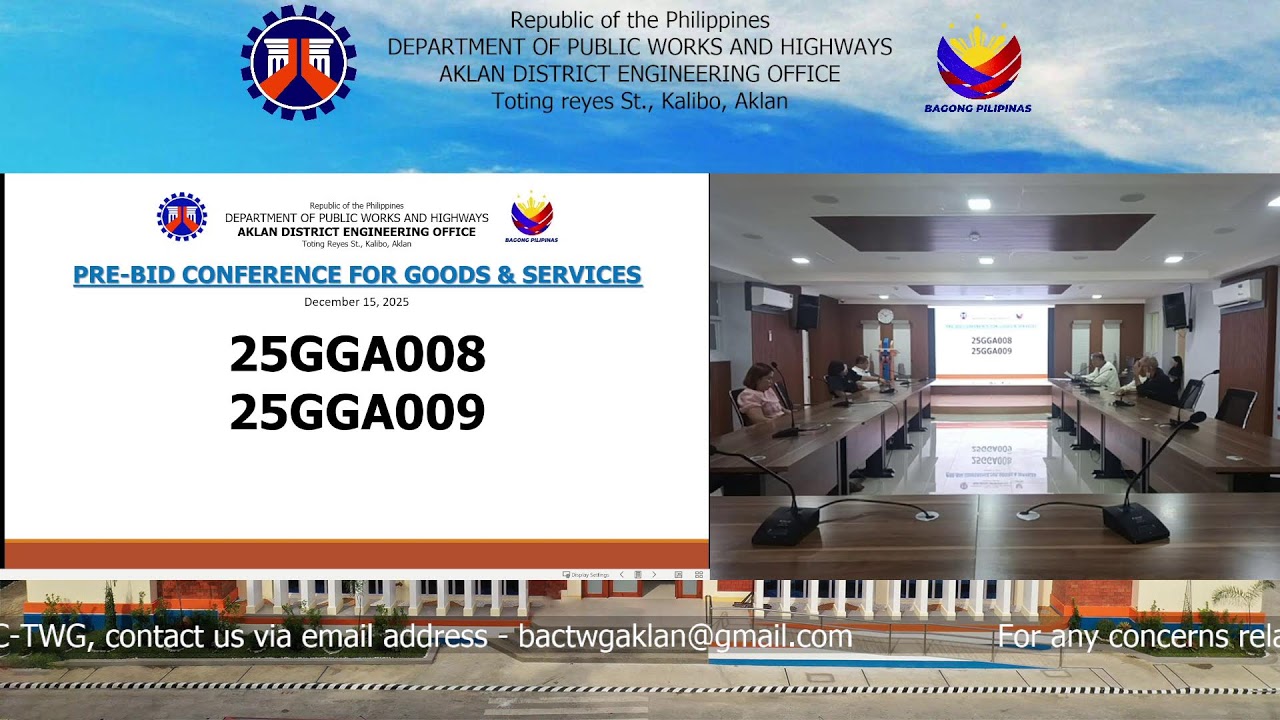 Procurement Livestream for Aklan DEO on  December 15,  2025