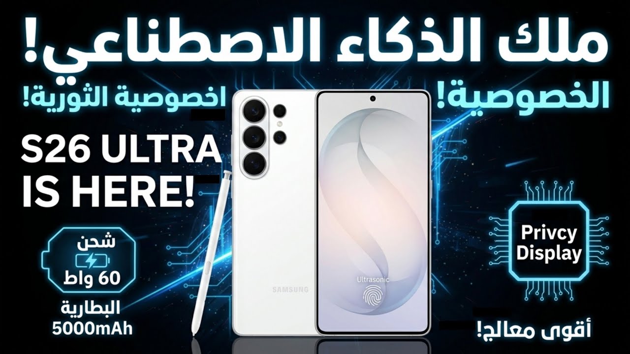 ملك الأندرويد وصل! تجربة Samsung Galaxy S26 Ultra بمعالج Snapdragon 8 Elite 5 وذكاء اصطناعي مرعب