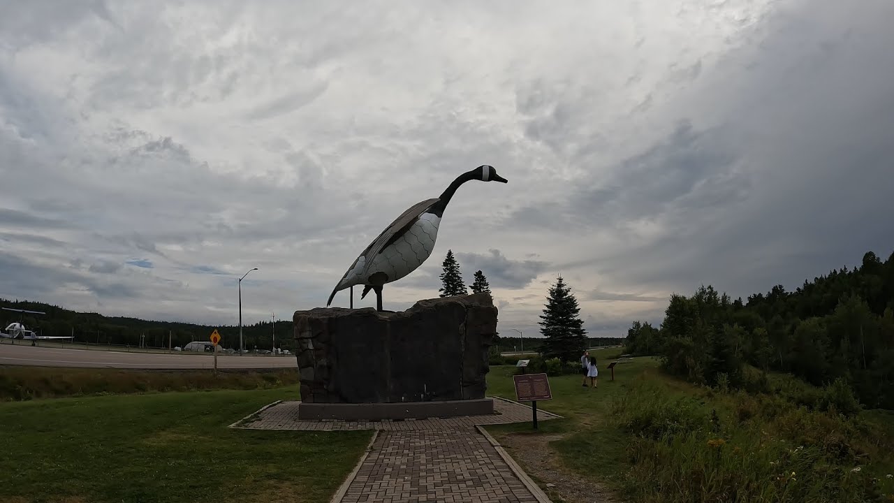 Driving on a Road Trip from Thunder Bay to Sault Ste. Marie - Ontario, Canada