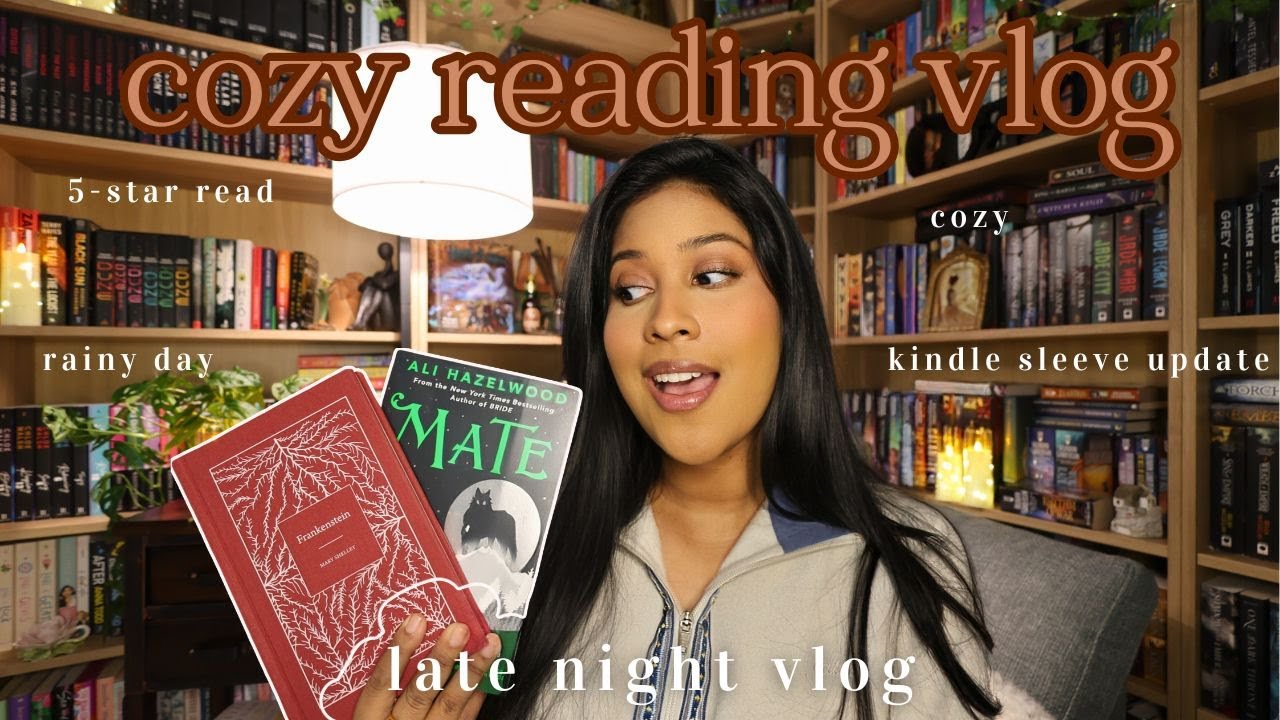 The Ultimate Cozy Reading Day | Books, DIY & Thrifted Treasures ☔️