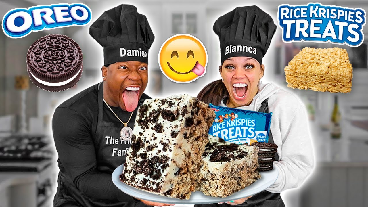 HOW TO COOK OREO RICE KRISPY TREATS  | COOKING WITH THE PRINCE FAMILY