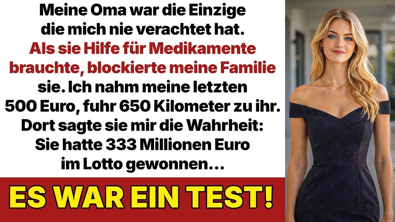 Meine Familie ignorierte Omas Hilferuf. Ich gab meine letzten 500 Euro – dann kam die Prüfung …