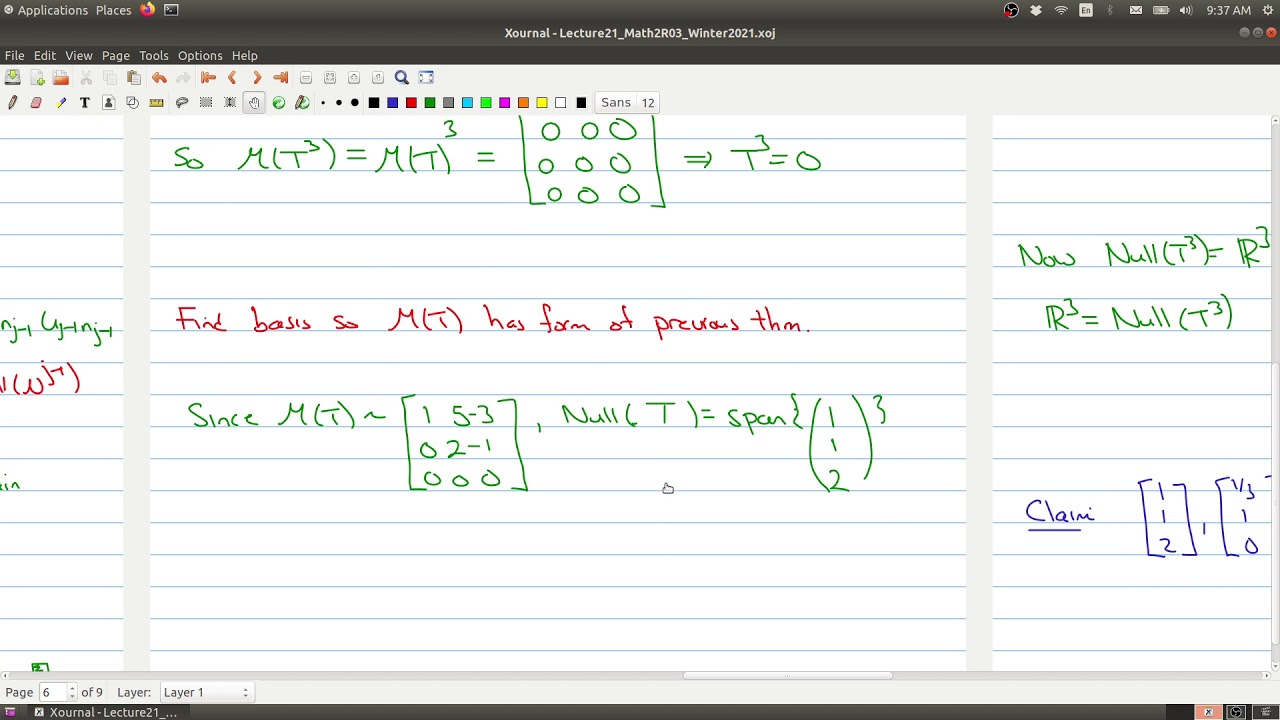 Lecture 21 Part  3 Math 2R03