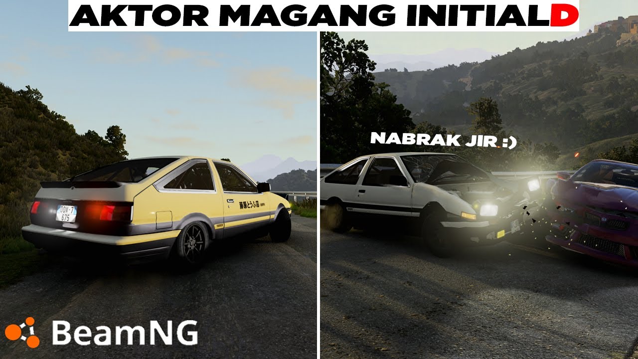 Takumi Pun Bingung Melihat Aksi Mobil ini 😅😅 BeamNG Drive Gameplay Indonesia