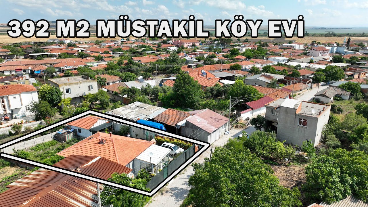 1169- Manyas Kuş Cennetin'de Göl Manzaralı 392 m2 Müstakil Bahçeli Köy Evi