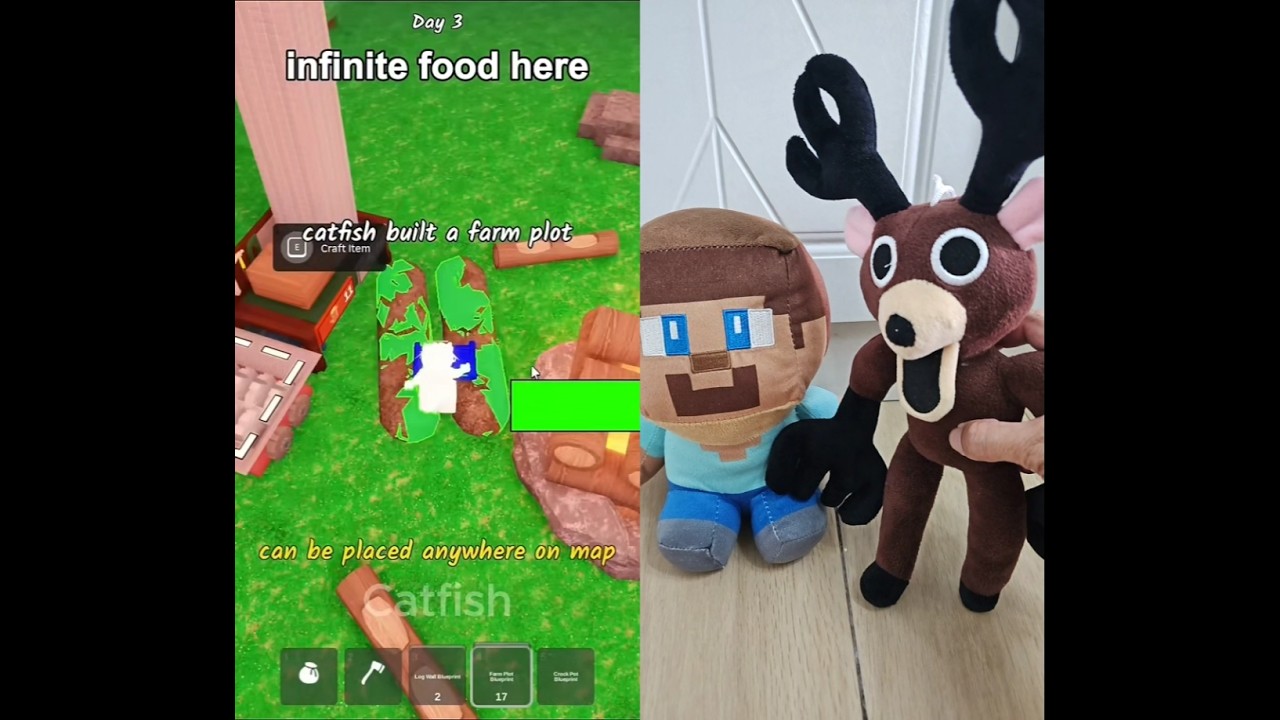 Когда ты открыл для себя технику крафта в Roblox #99nightintheforest #roblox #plushies