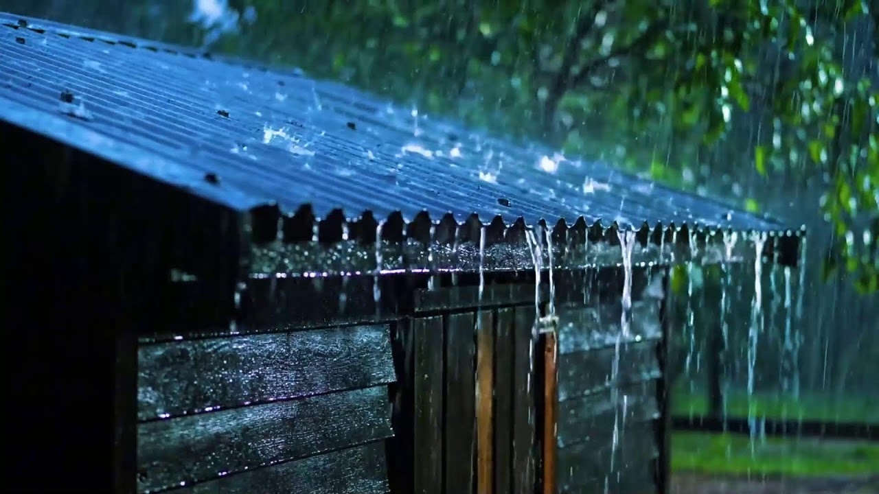 Peaceful Night Rainfall with Soft Thunder | Calming ASMR for Rest and Focus