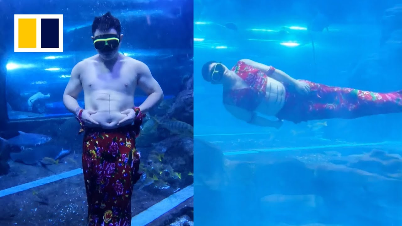 Aquarium cleaner becomes most popular merman in China