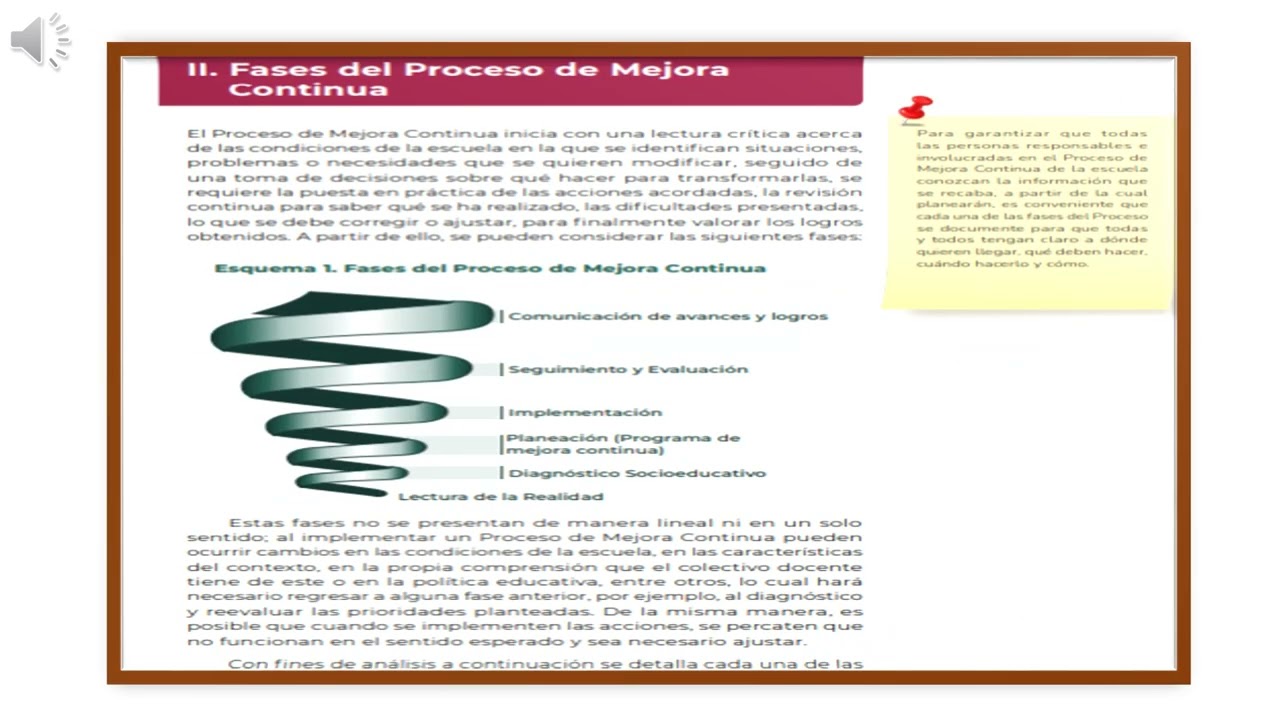 EL PROCESO DE MEJORA CONTINUA