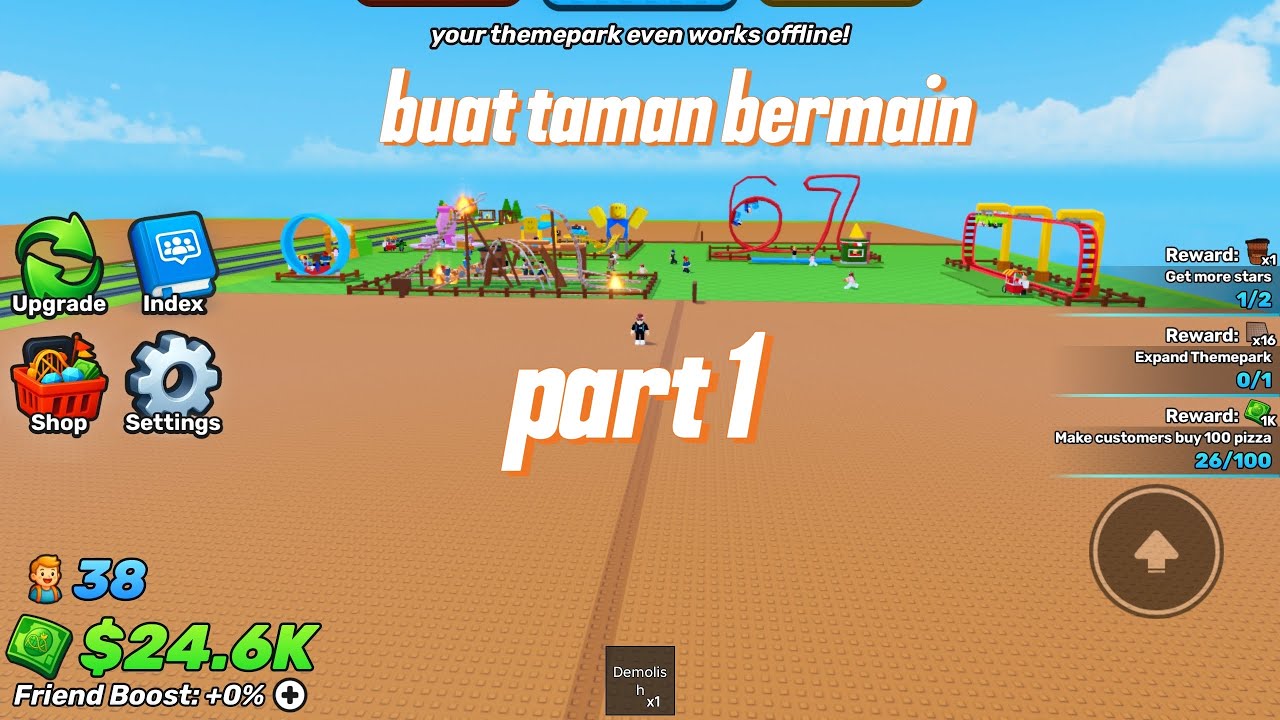 BUAT TAMAN BERMAIN!!Walau belum jadi tetep seru banget!!
