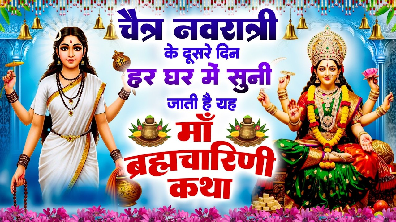 चैत्र नवरात्री के दूसरे दिन हर घर में सुनी जाती हैं यह माँ ब्रह्मचारिणी कथा~Brahmacharni Mata Katha