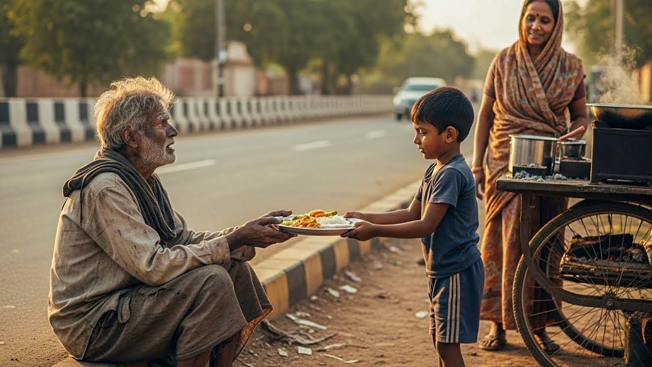 अरबपति बना बेघर, सिर्फ रोटी बेचने वाले बच्चे ने की मदद | असलियत जानकर होश उड़ जाएंगे 😭