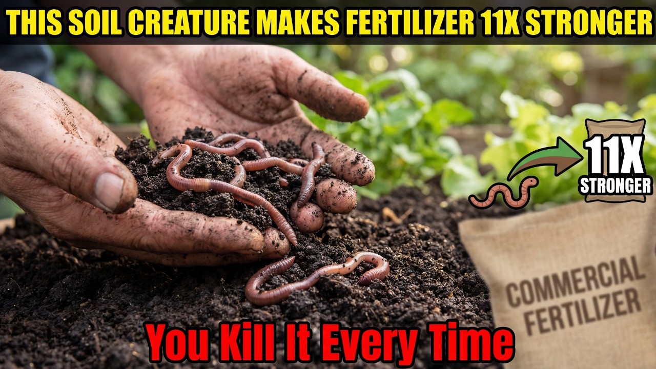 This Soil Creature Produces Fertilizer 11X Stronger Than Anything In A Store. You Kill It Every Time