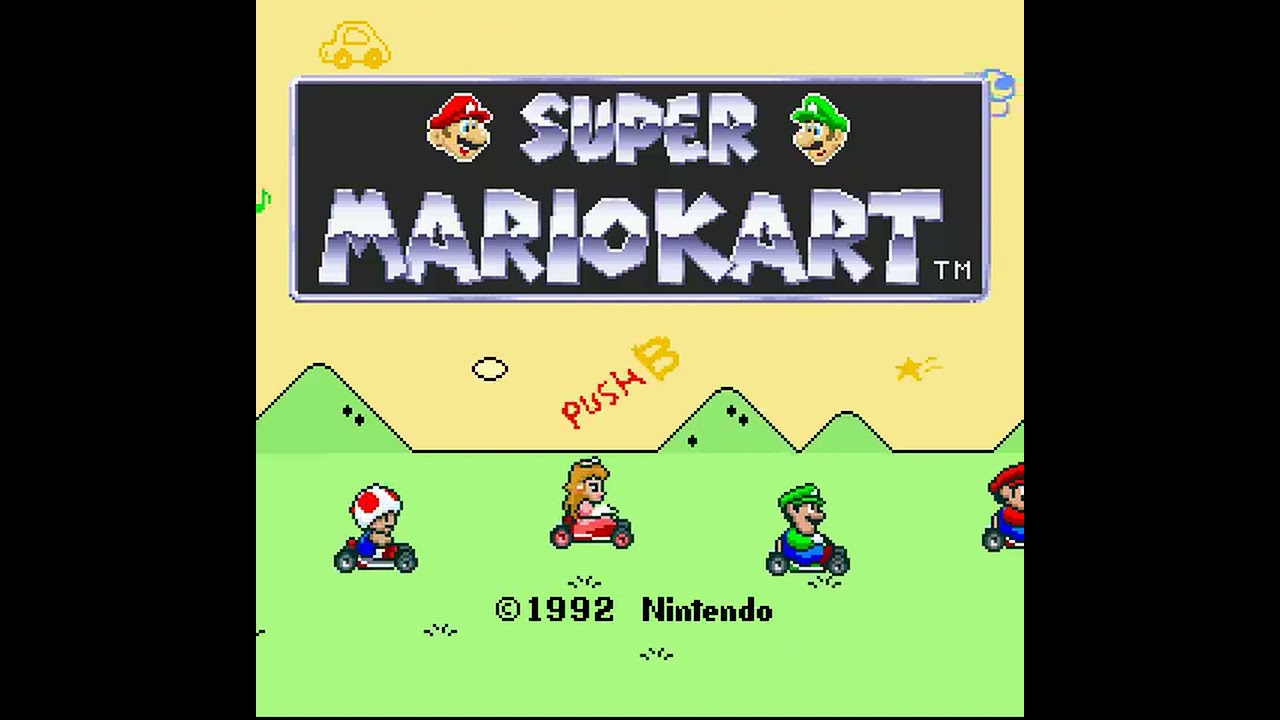 SNES Longplay [033] Super Mario Kart (US)
