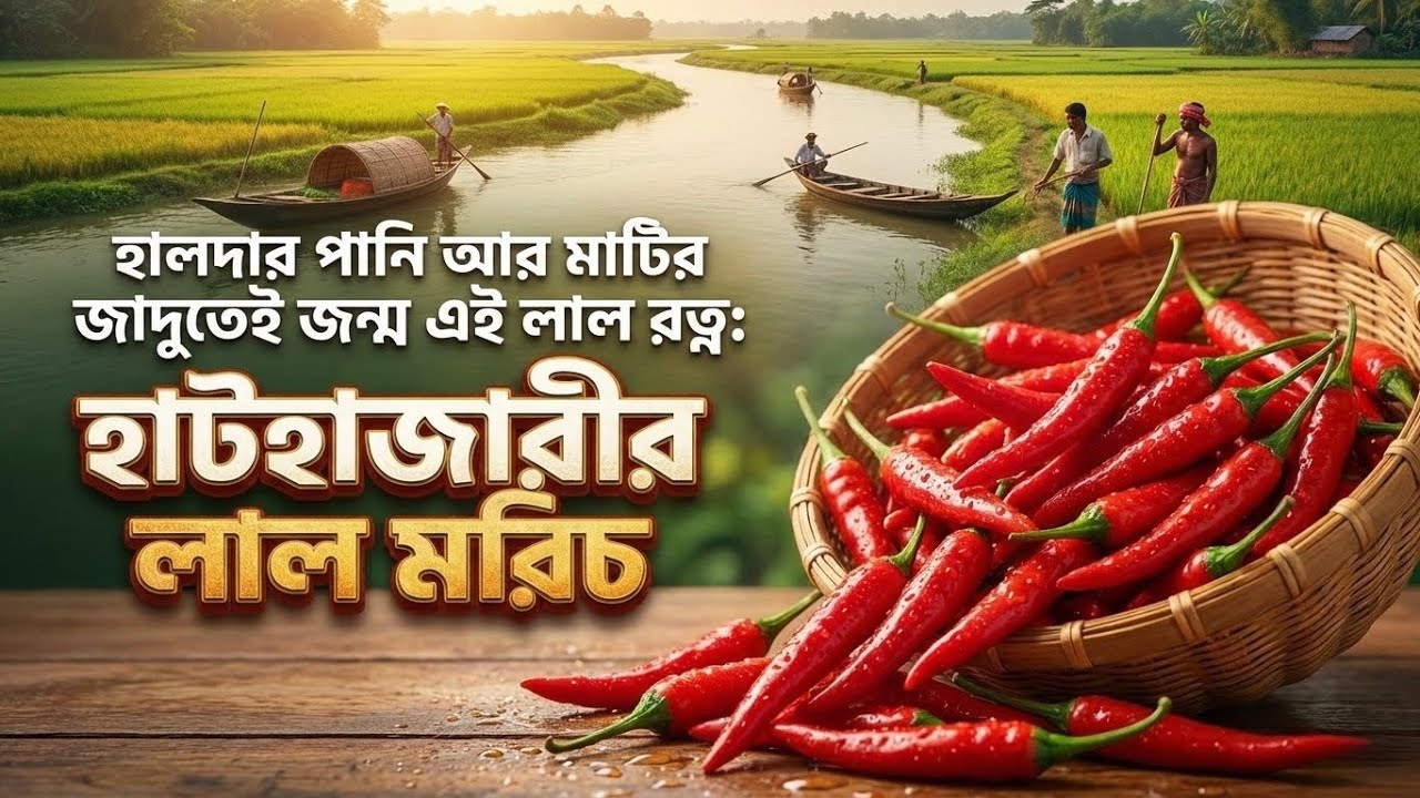 দেখতে আগুনের মতো লাল, কিন্তু স্বাদে মিষ্টি! 🔥🌶️ হালদা নদীর পাড়ে জন্ম নেওয়া হাটহাজারীর এই বিখ্যাত লাল