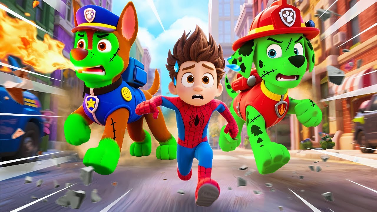 Oh No! Please Help RYDER Escape From Slime Monster! | Paw Patrol Ultimate Rescue | Rainbow 3