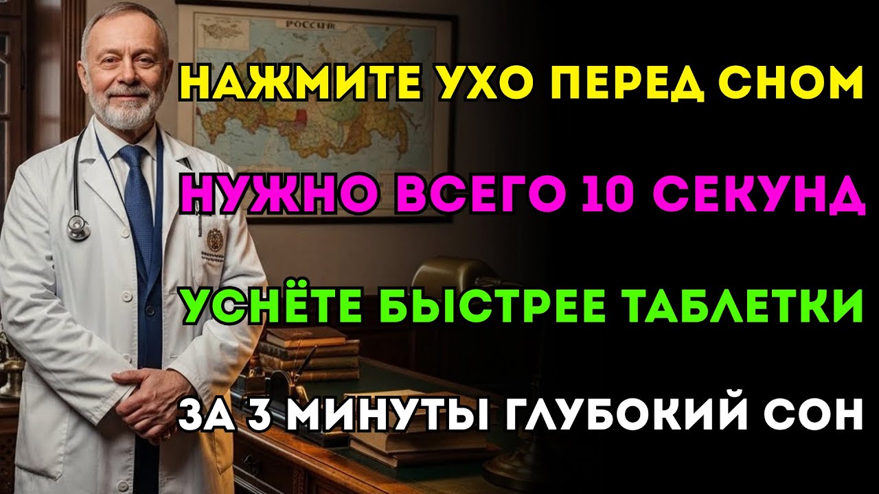 Бессонница? Нажмите на ЭТУ точку на 10 секунд! Сильнее 10 таблеток снотворного.