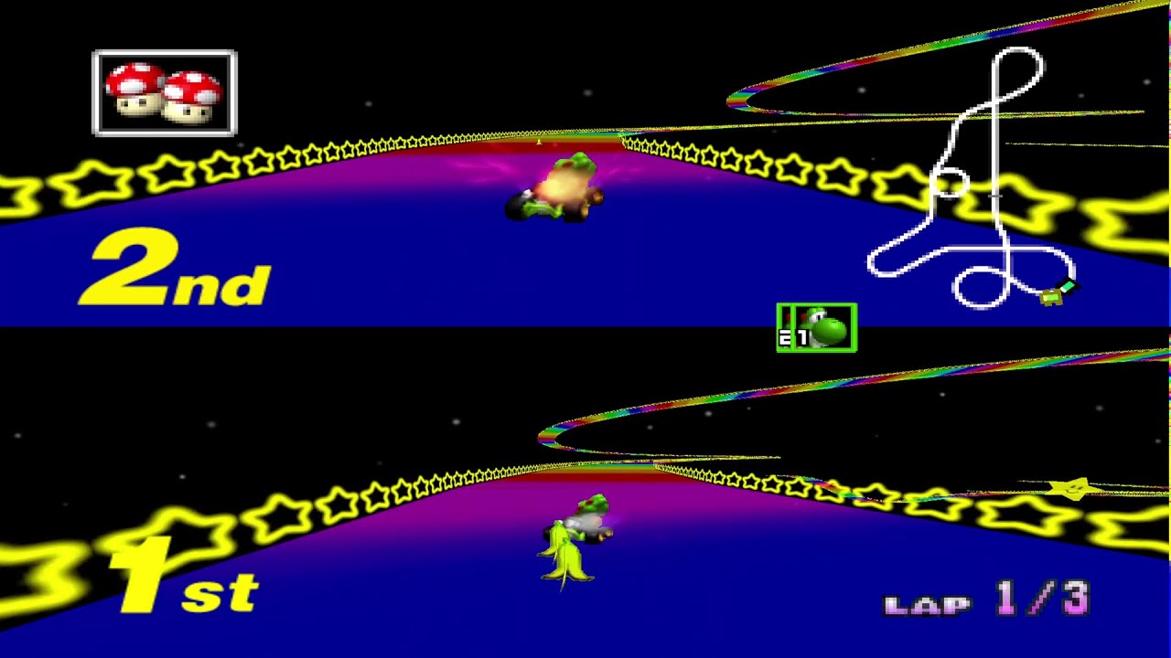 Mario Kart 64 Online - Frashi (p1) vs Jhonelvi (p2)