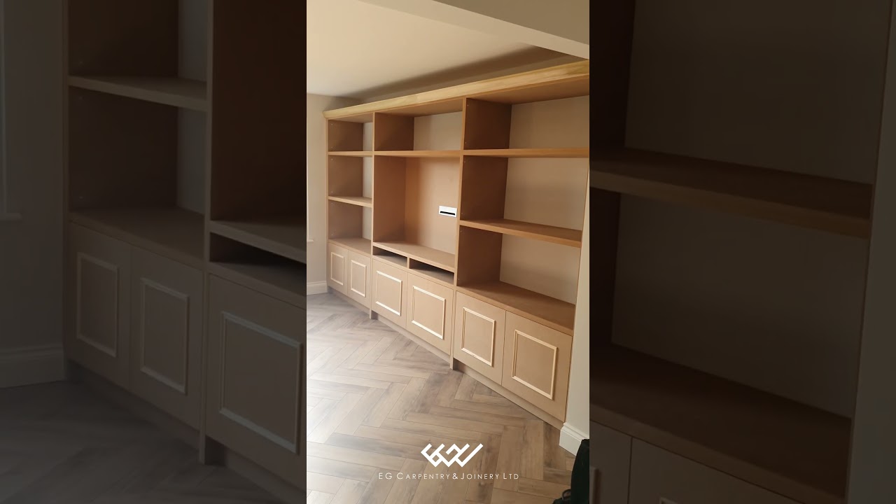Bespoke media unit - Bexley #bespoke #mediaunit #carpentry #carpentry #mdf