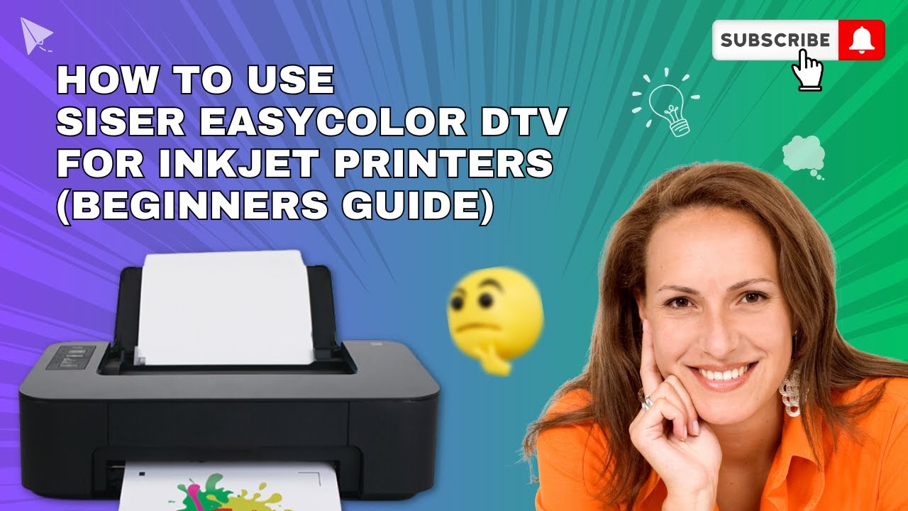 How to Use Siser EasyColor DTV® Inkjet Printer (Beginners Tutorial) #easycolor #print #dtv #tutorial