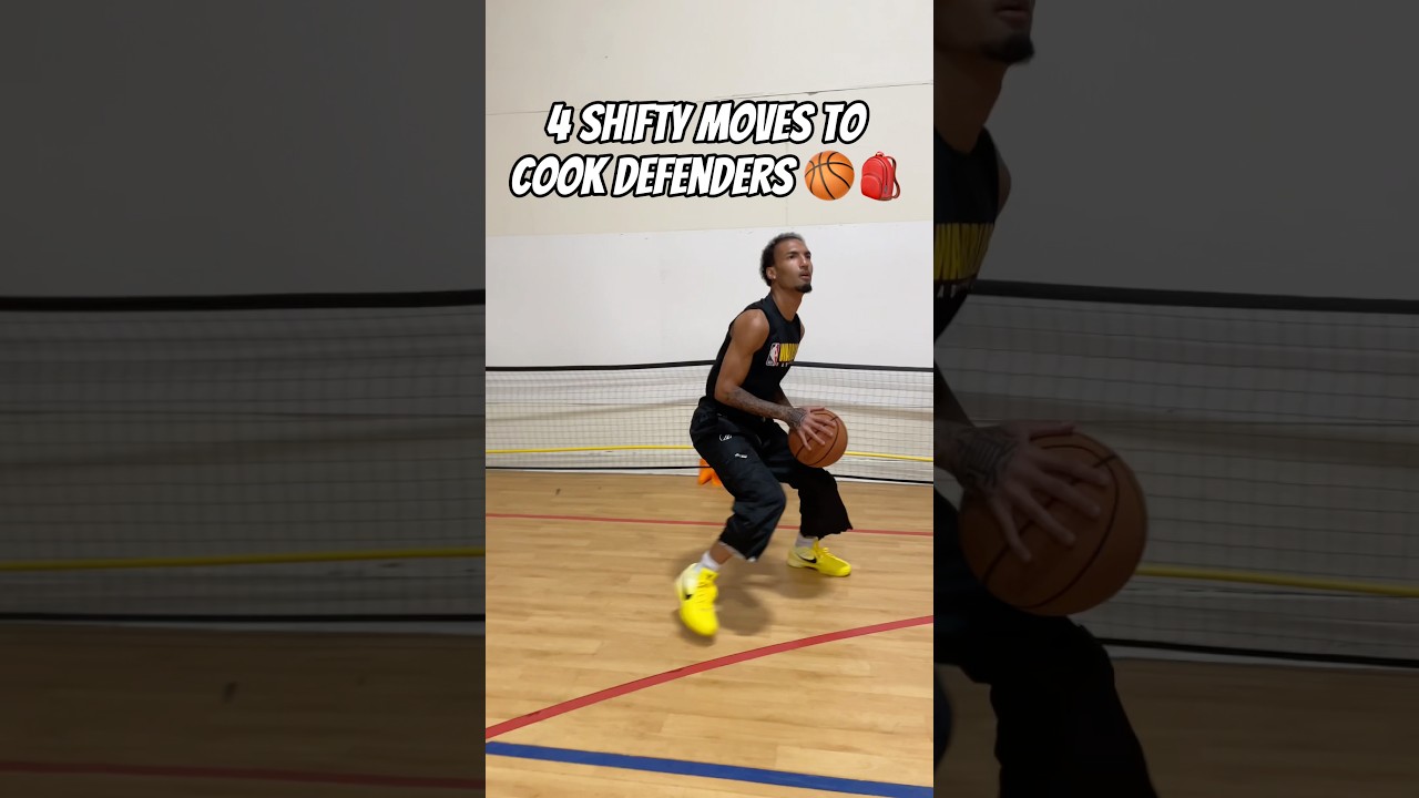 4 SHIFTY MOVES FOR HOOPERS 🏀🎒 #basketball #shorts #trending #viral