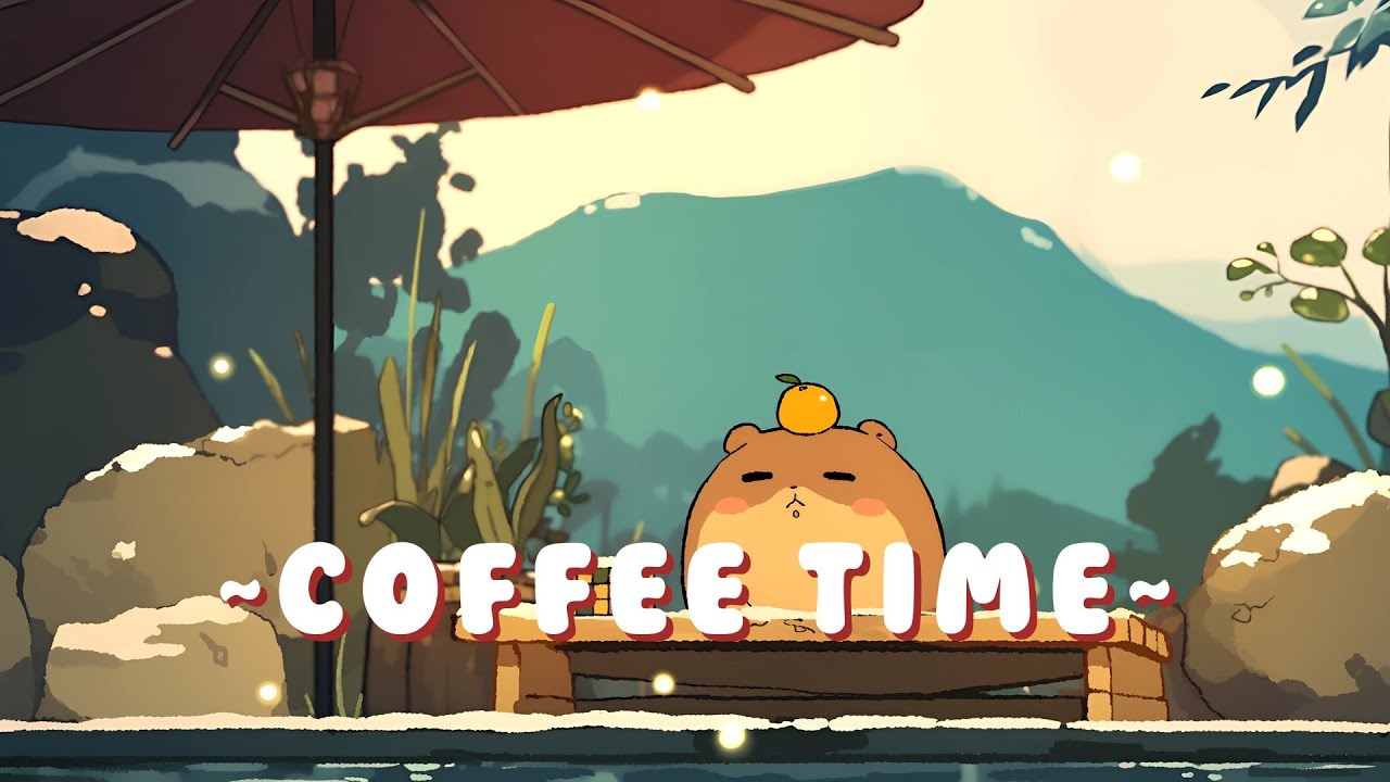 [Full Hour] Lofi Capybara Radio - Relaxing Music for Work/Study ~ Sweet Dreams ~ 🌸 ☕