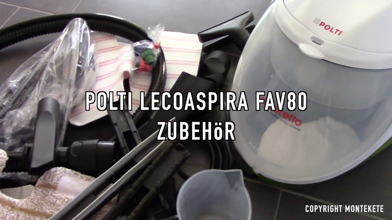 POLTI PVEU0085 Lecoaspira FAV80 Turbo und Intelligence Dampfsauger