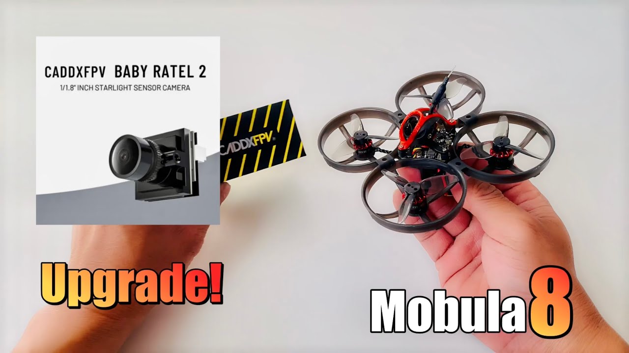 MOBULA 8 -Happymodel + Caddx Baby Ratel 2 (обновление Cam)