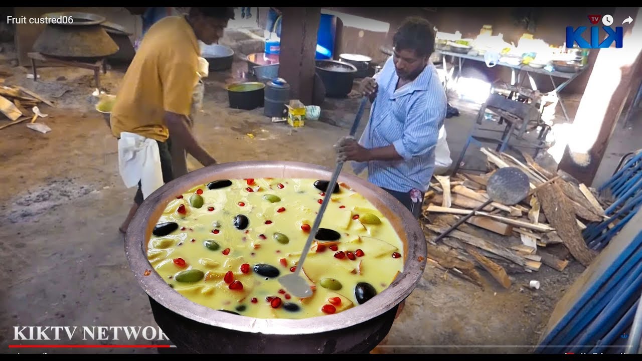फ्रूट कस्टर्ड | Fruit Custard Making For 500 People | Healthy Dessert Recipe | Kiktv Network