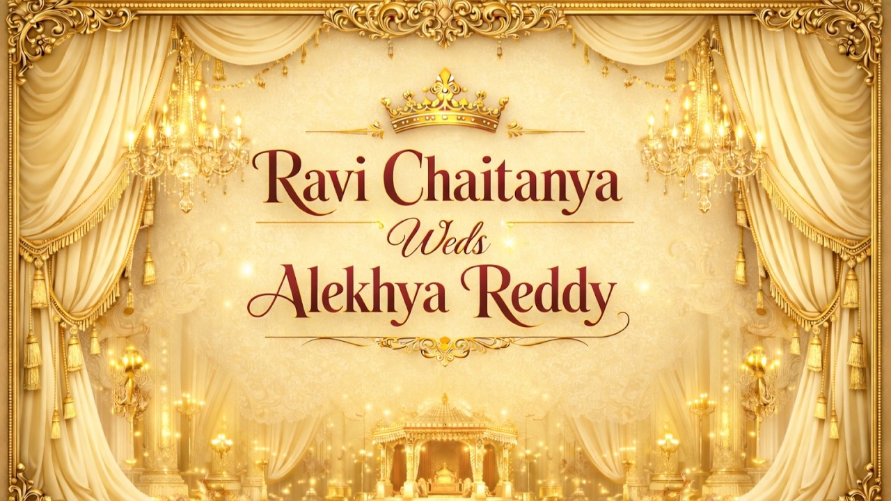 Ravi Chaitanya & Alekhya Reddy ll Wedding Live on 6th March 2026 at 9:30 A.M ll