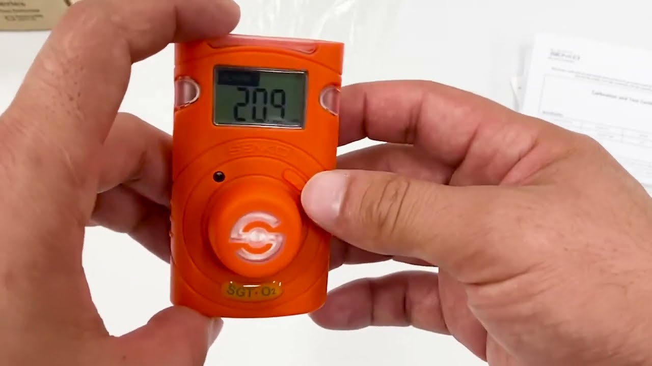 Detector desechable portátil de oxígeno y gases tóxicos SENKO SGT | Calibración general del producto