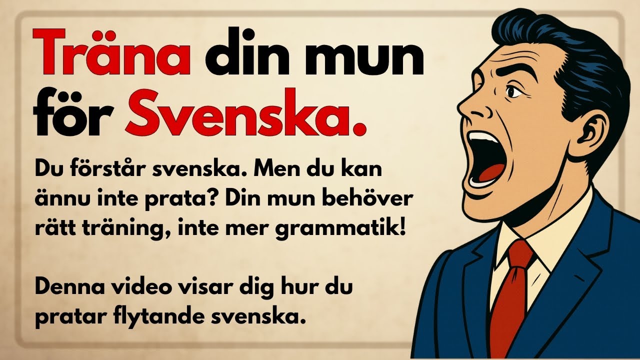 Lära dig tala svenska: Träna din mun | Tala flytande svenska