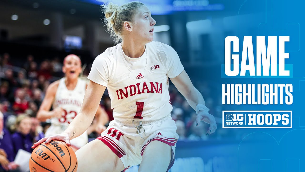 Indiana at Northwestern | HIGHLIGHTS | Big Ten Women's Basketball | 01/08/2025