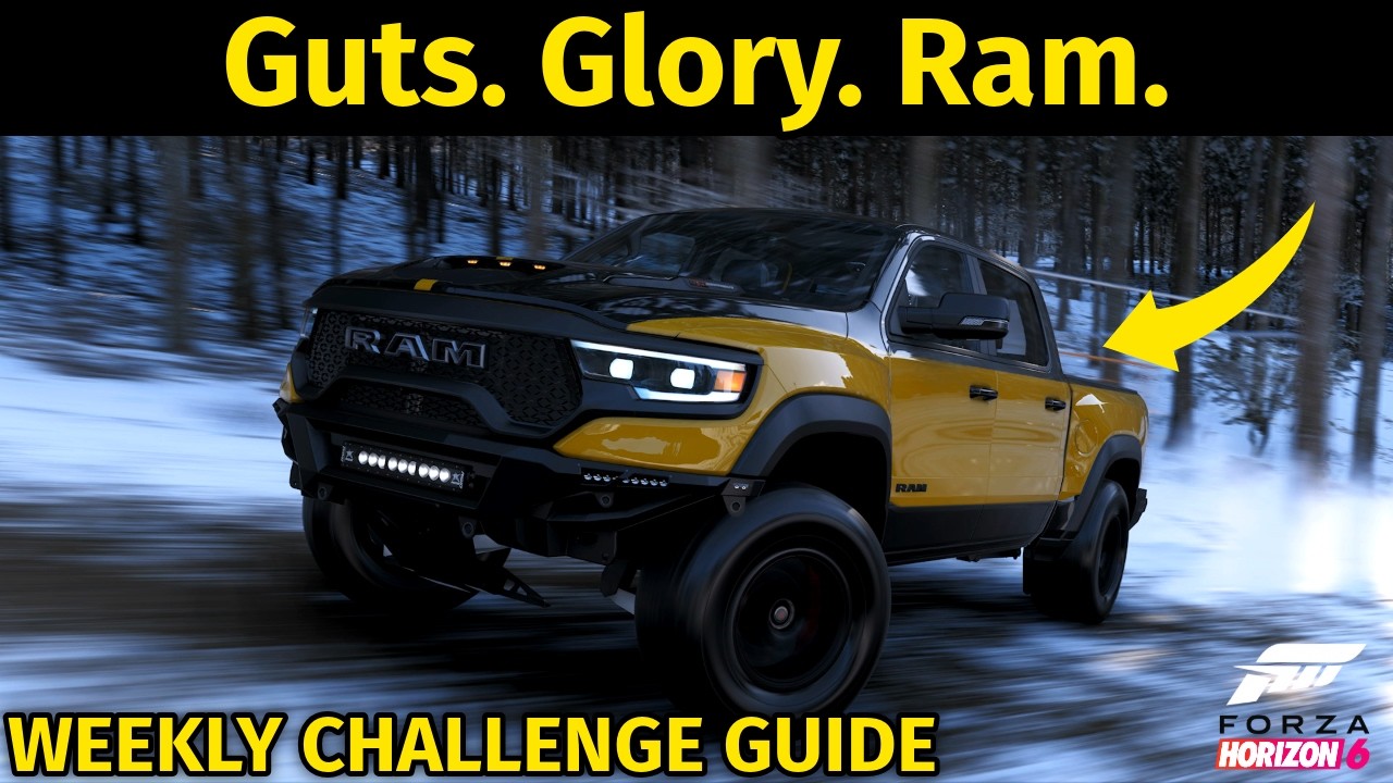 Forza Horizon 6 &mdash; Guts, Glory, Ram &mdash; Гайд по еженедельному испытанию