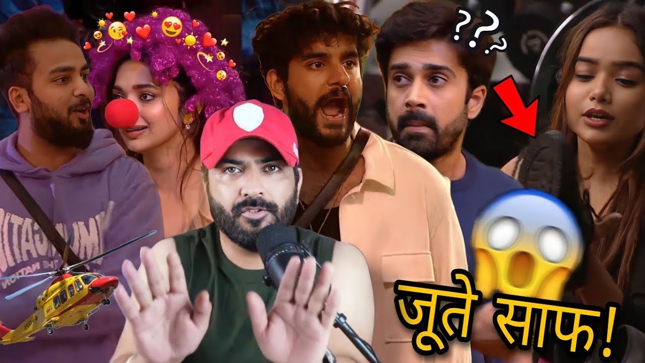 BIGGBOSSOTT2 ABHISHEK💪 VS AVINASH CID😜DAYA ELVISH ENTELLIGENT😎 MANISHA BOOT POLISH🌟 JIYA💅JAD🤮