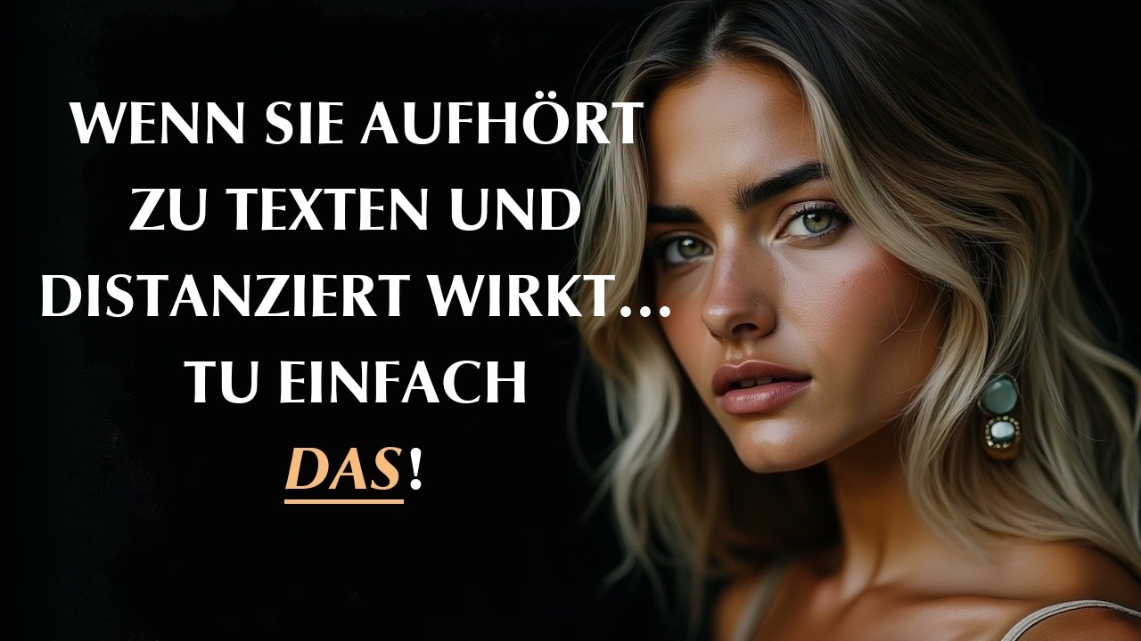 Solltest du aktiv werden, wenn sie distanziert ist?