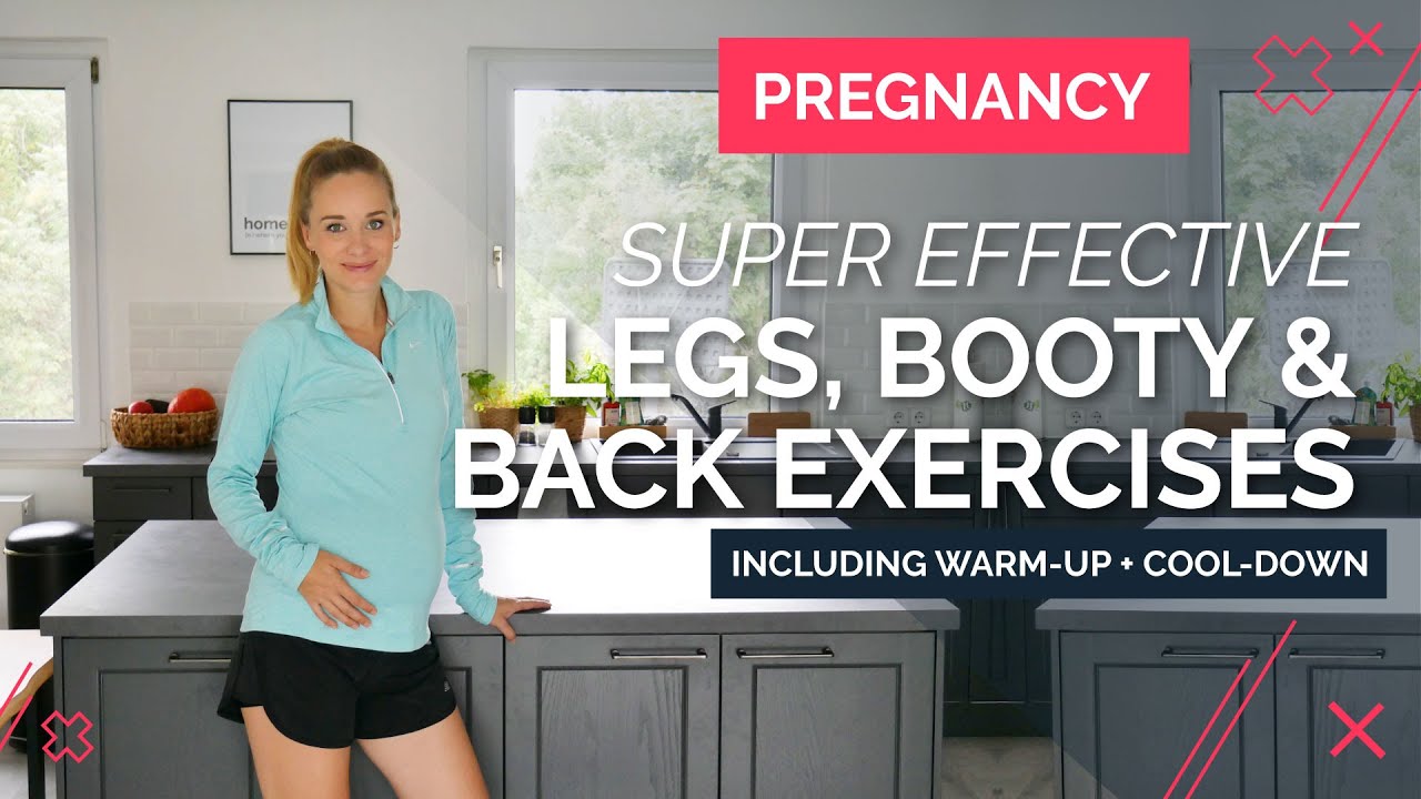 Prenatal Bodyweight Workout - Focus: BOOTY & LEGS (Incl. Warm-Up & Cool-Down)