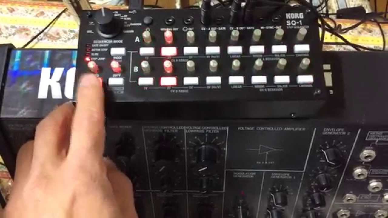 Cosmic Surfin!! KORG SQ-1 control MS-20 VCO1&VCO2
