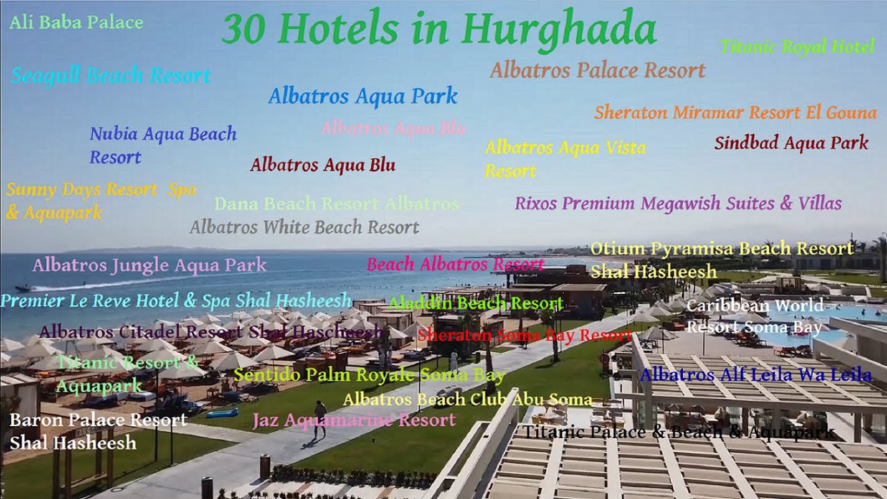 30 Hotels in Hurghada - ein Streifzug durch 30 Hotels in der Region von Hurghada