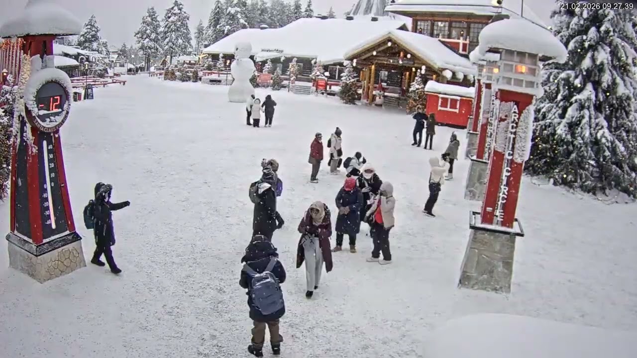 Finland - Santa Claus Village Timelapse 21.2.2026
