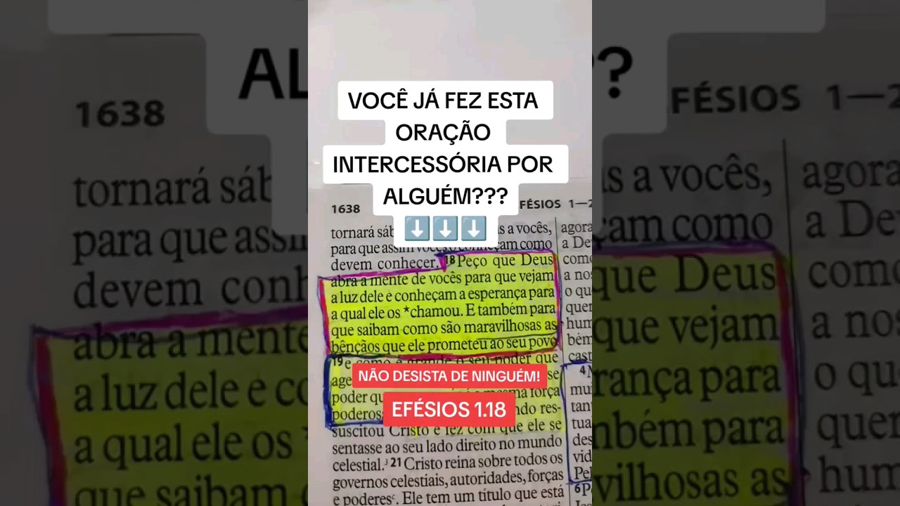 VOC&Ecirc; J&Aacute; FEZ ESTA ORA&Ccedil;&Atilde;O INTERCESS&Oacute;RIA POR ALGU&Eacute;M? #ora&ccedil;&atilde;o #intercess&atilde;o #palavradosenhor #ben&ccedil;&atilde;os #f&eacute;