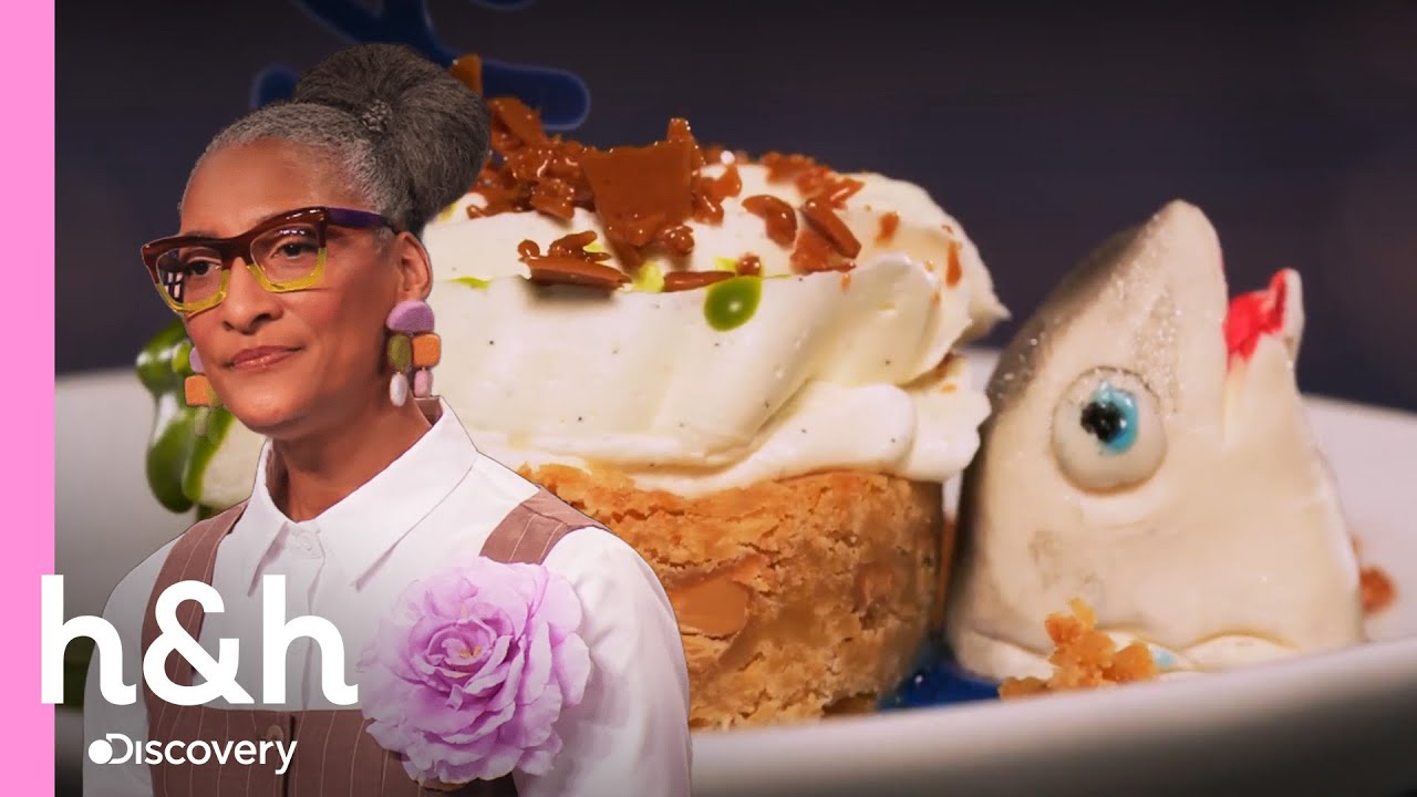 Jueces sorprendidos por asombroso postre de pez| Campeonato de reposteros: Halloween | Discovery H&H