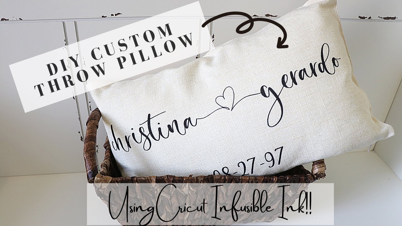 How to make a Personalized Pillowcase with Cricut Infusible Ink!! #infusibleink #cricut #diy